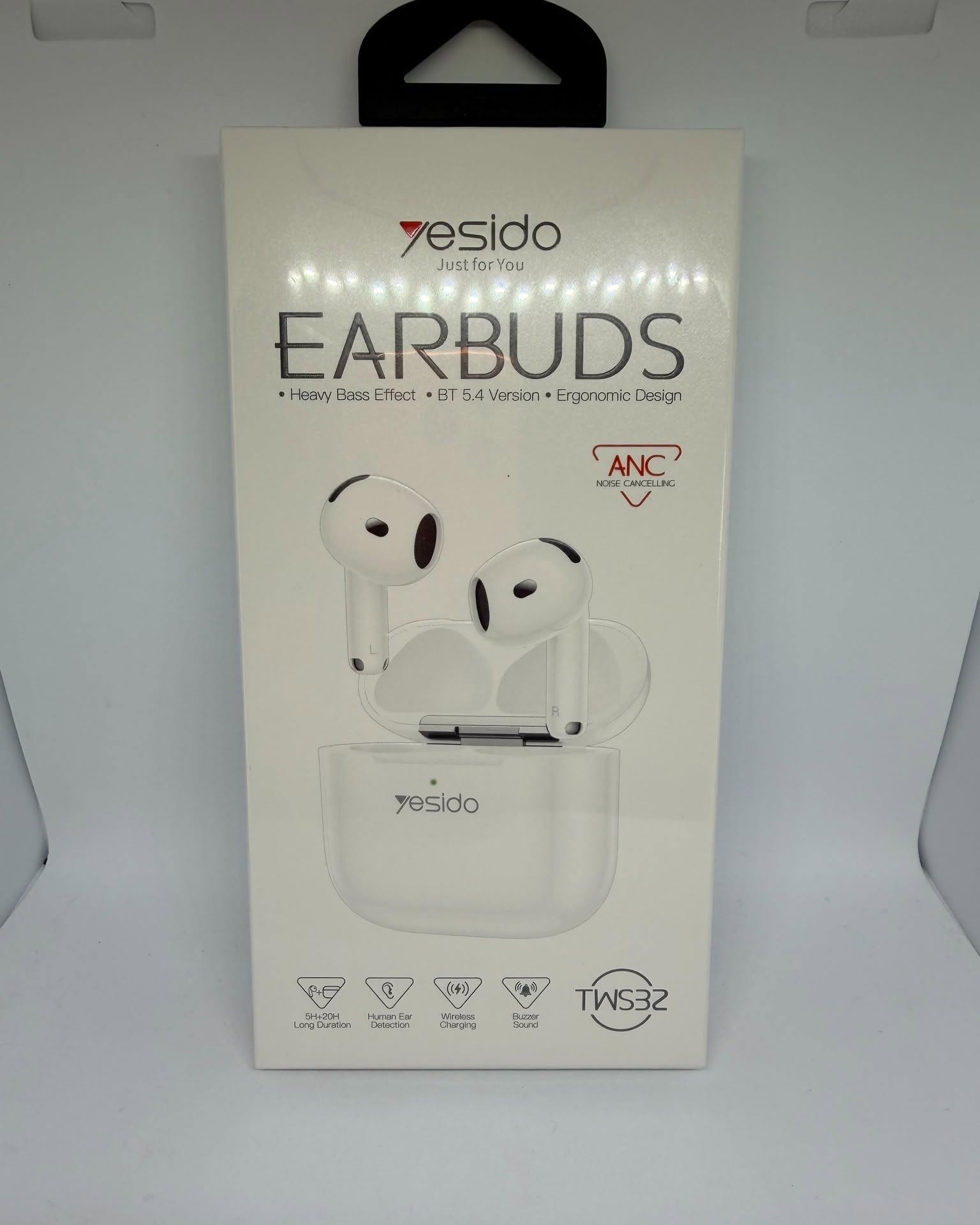 Écouteurs Bluetooth Yesido TWS32 ANC – Bluetooth 5.4 – Boîtier rechargeable
