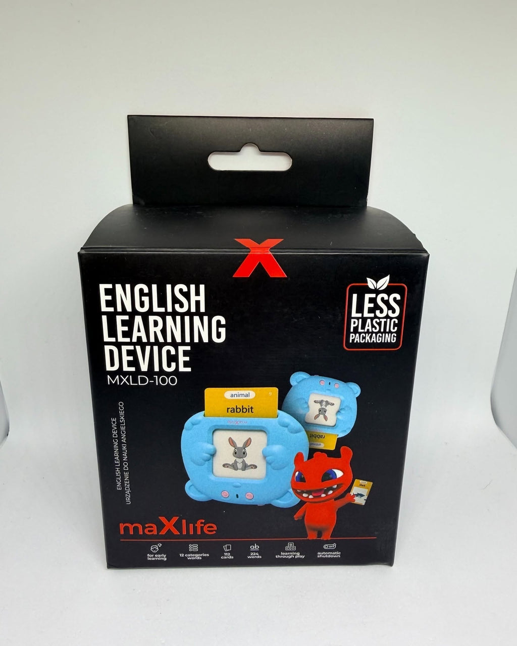 Appareil d’apprentissage anglais maXlife MXLD-100 avec 112 cartes