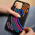 Coque noire DIY Snake pour iPhone 16 6,1"