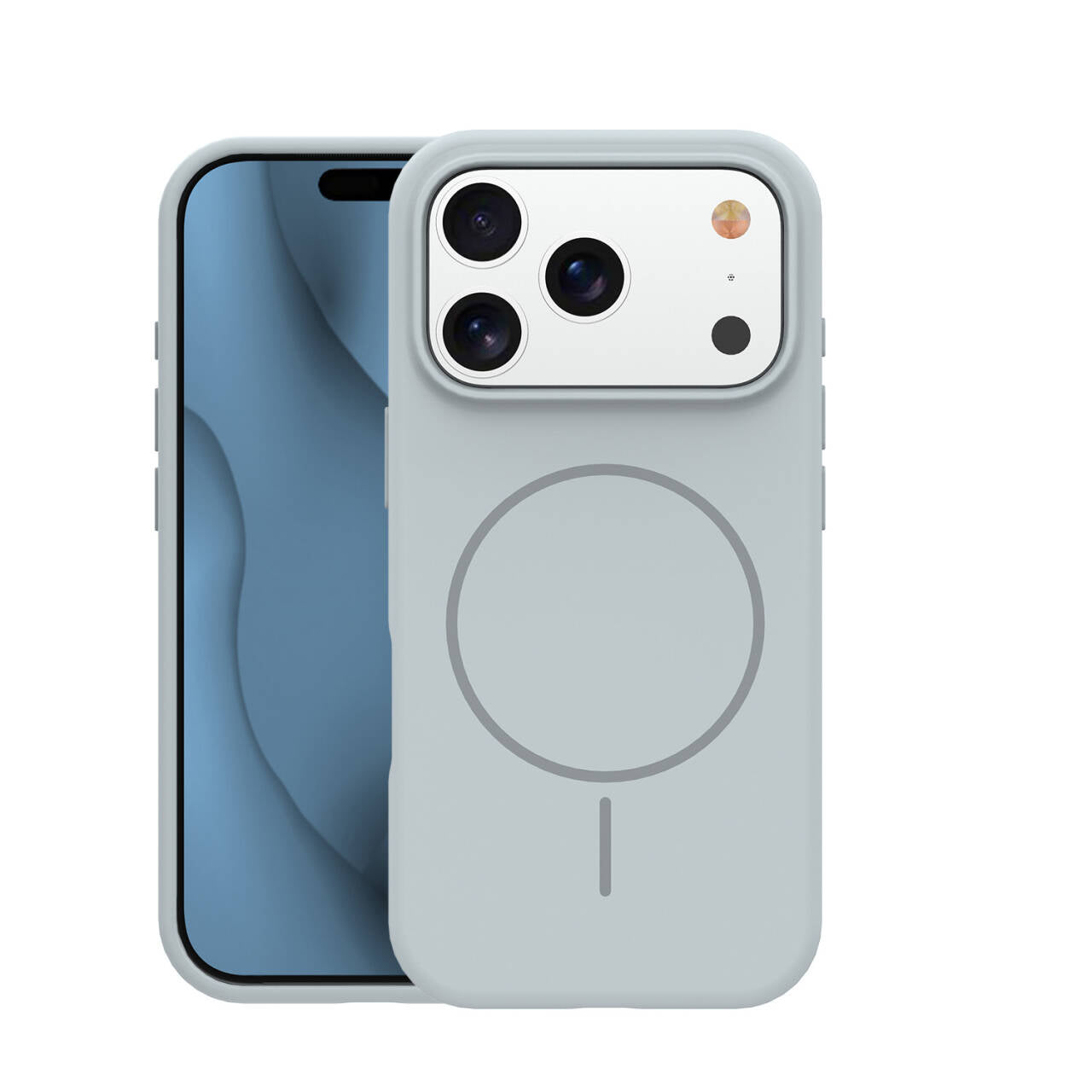 Coque Silver Thin Mag gris clair pour iPhone 17 Pro Max / 18 Pro Max
