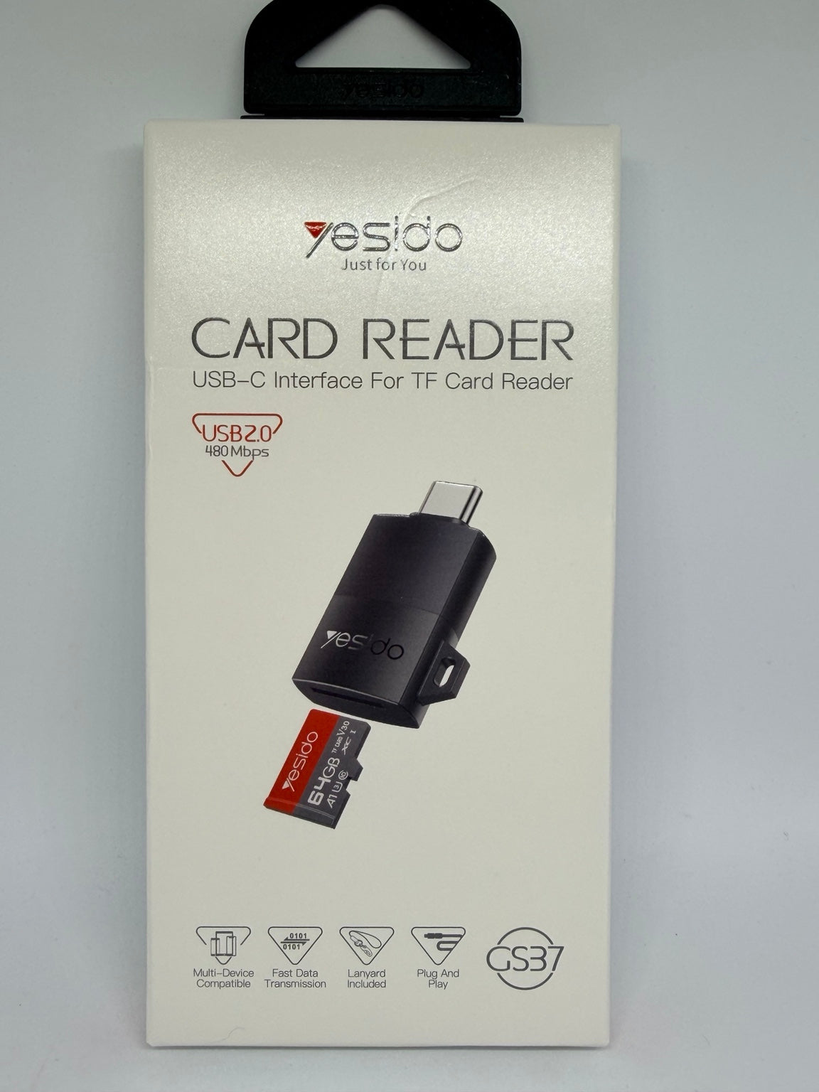 Lecteur de carte microSD USB-C Yesido GS37 – jusqu’à 1 To