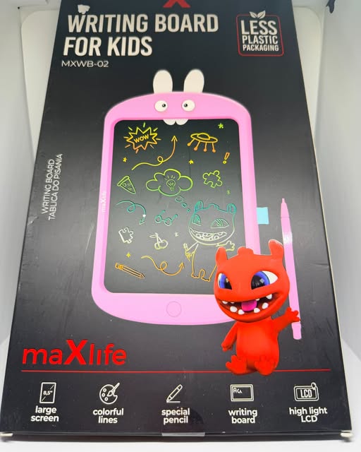 Tablette d’écriture LCD pour enfant maXlife MXWB-02 – Écran 8,5" – Rose