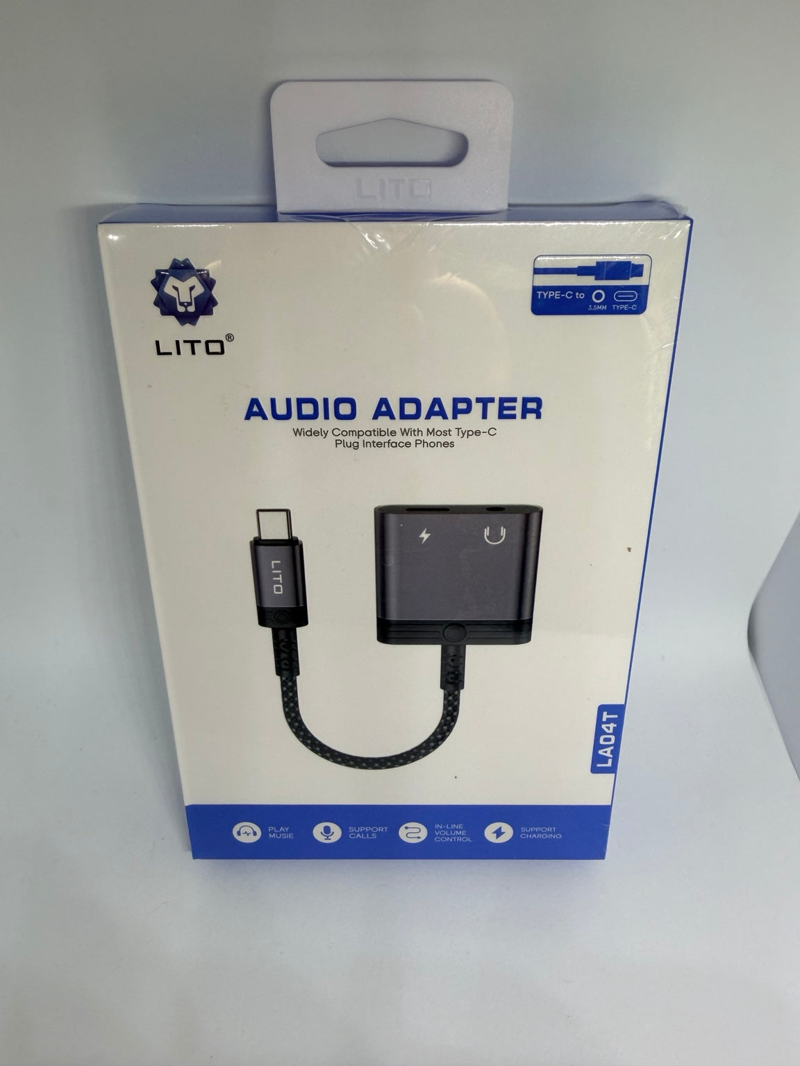 Adaptateur audio USB-C vers Jack 3,5 mm + charge USB-C LITO LA04T